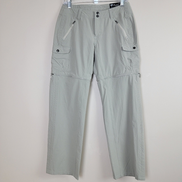 Kuhl Tan/Khaki Horizon Convertible Hiking Outdoor Active Pants/Shorts Sz 6 Short - Picture 3 of 16